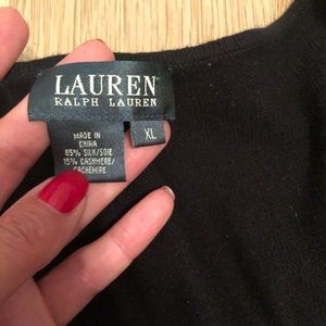 Lauren by Ralph Lauren XL vest silk cashmere